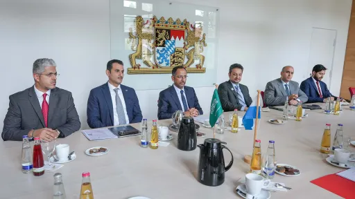Minister of Industry and Mineral Resources, Mr. Bandar bin Ibrahim Al-Khorayef, discussed with the Deputy Minister of Economic Affairs and Regional Development of Bavaria, Germany, the strengthening of the partnership in industry and mining sectors