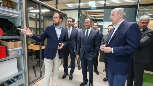 The Minister of Industry and Mineral Resources visited the Technical University of Munich and was briefed on its academic programs in industry and mining