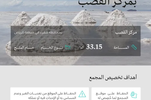 The Ministry of Industry and Mineral Resources has allocated a site for salt ore as a mining cluster in the Al-Qasab Center