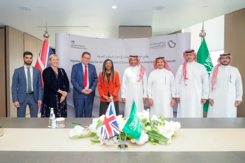 The Ministry of Industry and Mineral Resources and the UK Department for Business and Trade signed a Letter of Intent to enhance cooperation in the field of critical minerals